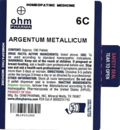 Md Tube Label (Argentum Metallicum   Md Tube Label)
